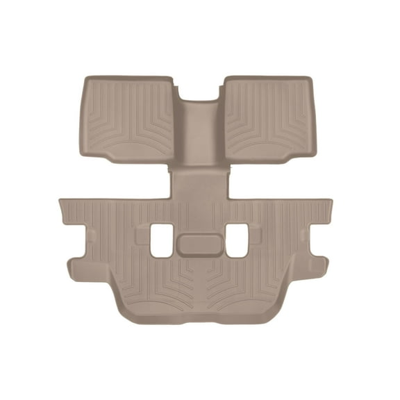 WeatherTech Custom Fit FloorLiners compatible with 2011-2014 Ford Explorer - One piece - 2nd and 3rd row coverage, Tan