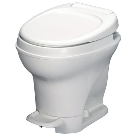Aqua Magic V RV Toilet Pedal Flush / High Profile / White - Thetford (Best Low Flush Toilet)