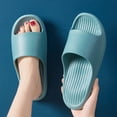 thumbnail image 2 of Slippers for Men Slip-on Flat Heel Non-Slip Slides Shower Shoes Mens Comfortable Lightweight Indoor Bathroom Sandals Outdoor Beach Shoes, 2 of 7