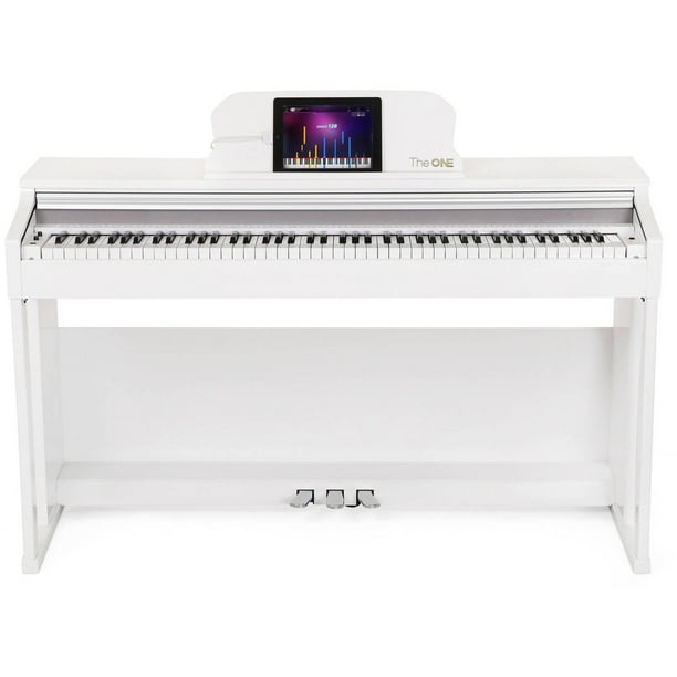 The ONE Smart Piano 88Key Upright Digital Piano, White