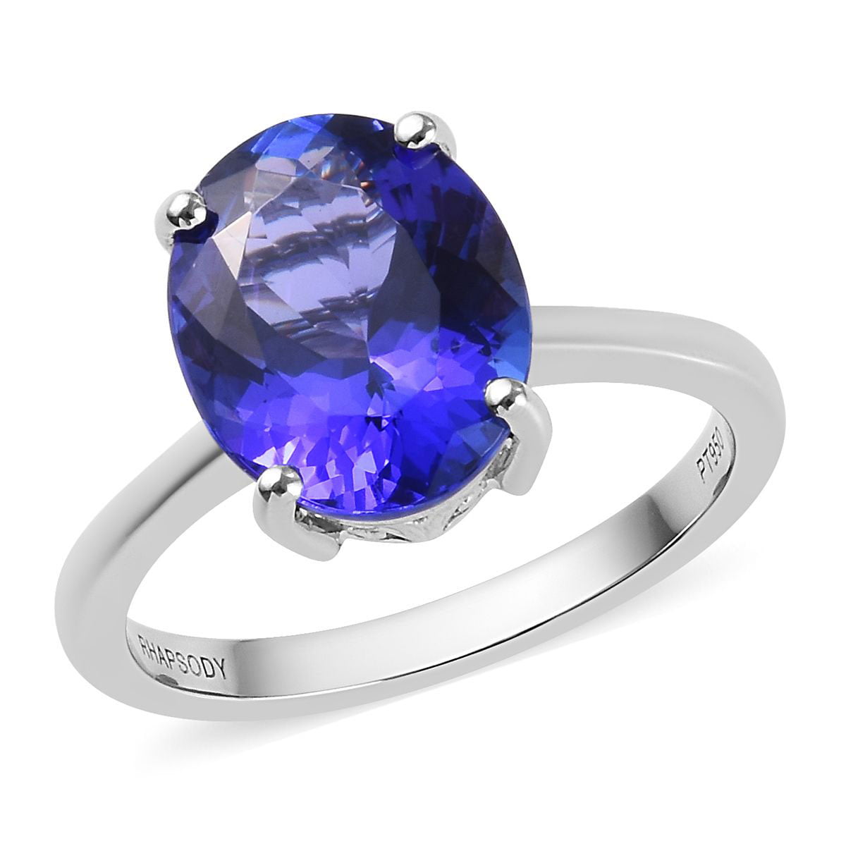 Tanzanite Blue Topaz Gemstone Strange Flower Elegant Women Gift Ring Sz 6 7 8 9
