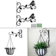 thumbnail image 3 of Soportes para cestas colgantes, ganchos para plantas, soportes para vallas, terrazas, decoración de patios, jardineras Mariposas de 3 hojas, 3 of 9
