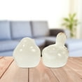 thumbnail image 4 of Hieromout Set of 2 Ceramic Bird Figurines Abstract Sculptures Modern Home Tabletop Decor Ornaments, 4 of 10