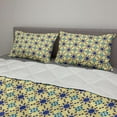 thumbnail image 2 of Ethnic Comforter & Sham Bedding Set, Moroccan Ceramic Motif with Persian Folk Effects Antique Design, 3 pcs Duvet Set Microfiber Filling Quilt, 5 Sizes, Violet Blue Yellow, by Ambesonne, 2 of 4