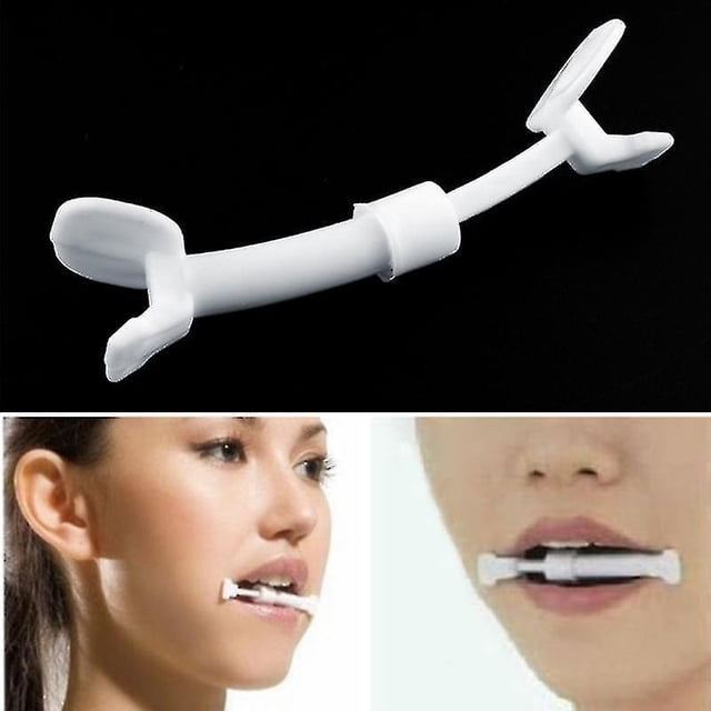 Ejercitador de músculos faciales Boquilla delgada Tonificador Flexión de rostro Sonrisa Mejillas relajadas