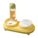 thumbnail image 3 of Dispensador automático de agua para perros y gatos, comedero inclinado 2 en 1 para cachorros Amarillo, 3 of 8