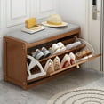 thumbnail image 3 of Organizer Entryway Shoe Bench with Storage,Bench Shoe Storage,Bench Rack Cushion Shoe Cabinet Storage Indoor for Bedroom, Hallway (Size:50 * 25 * 45cm,Color:C), 3 of 7