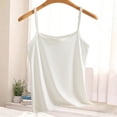 thumbnail image 4 of Women's Plus Slim Fit Scoop Neck Camisole Tank Tops Adjustable Spaghetti Strap Solid Sleeveless Shirts, Basic Casual Summer Everyday Wear Layering Undershirt 2026, 4 of 5