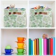 thumbnail image 6 of Yayeee 2 Pack Canvas Storage Basket with Handles for Shelves Fabric Bins Closet Organizer, Green Floral, 6 of 8