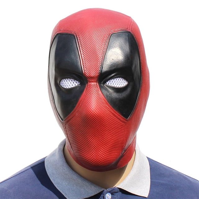 Máscara de látex de Deadpool para fiesta de disfraces de carnaval de Halloween