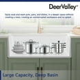 thumbnail image 5 of DeerValley DV-1K512 33 Inch White Fireclay Farmhouse Kitchen Sink, Fireclay Sink for kitchen with Sink Grid and Basket Strainer, 5 of 11