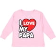 thumbnail image 3 of Inktastic I Love My Papa Boys or Girls Long Sleeve Toddler T-Shirt, 3 of 5
