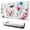 Couleur Aquarelle Fleurs, variante sur Fleurs de Dessin Animé avec Fond Vert Tapis de Souris Imperméable, Caoutchouc+multispandex Tapis de Souris Antidérapant pour Bureau Maison Jeu 31.5x15.7 Pouces