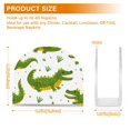 thumbnail image 2 of Ryvnso Crocodile Hand Drawn Acrylic Napkin Holder Table Kitchen Paper Tissue Organization, 2 of 7
