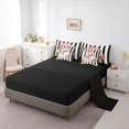 thumbnail image 3 of Homewish High Heels Lipstick Perfume 7pcs Queen Bedding,Classic Books Handbag Bedding Comforter Set Queen,Black Reversible, 3 of 8