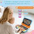thumbnail image 4 of Richgv 2-in-1 Learning Toys for 1 Year Old Boys, Learning Laptop & Tablet Educational Montessori Toy Interactive Toys for Boys, Birthday Gift for Boys Girls, 4 of 8