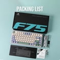 thumbnail image 5 of AULA F75 81-Key Wireless Mechanical Gaming Keyboard, RGB Illuminated, Tri-Mode, Hot-Swappable, Knob, Compact 75%, Anti-Ghosting, USB-A, Green, 5 of 12