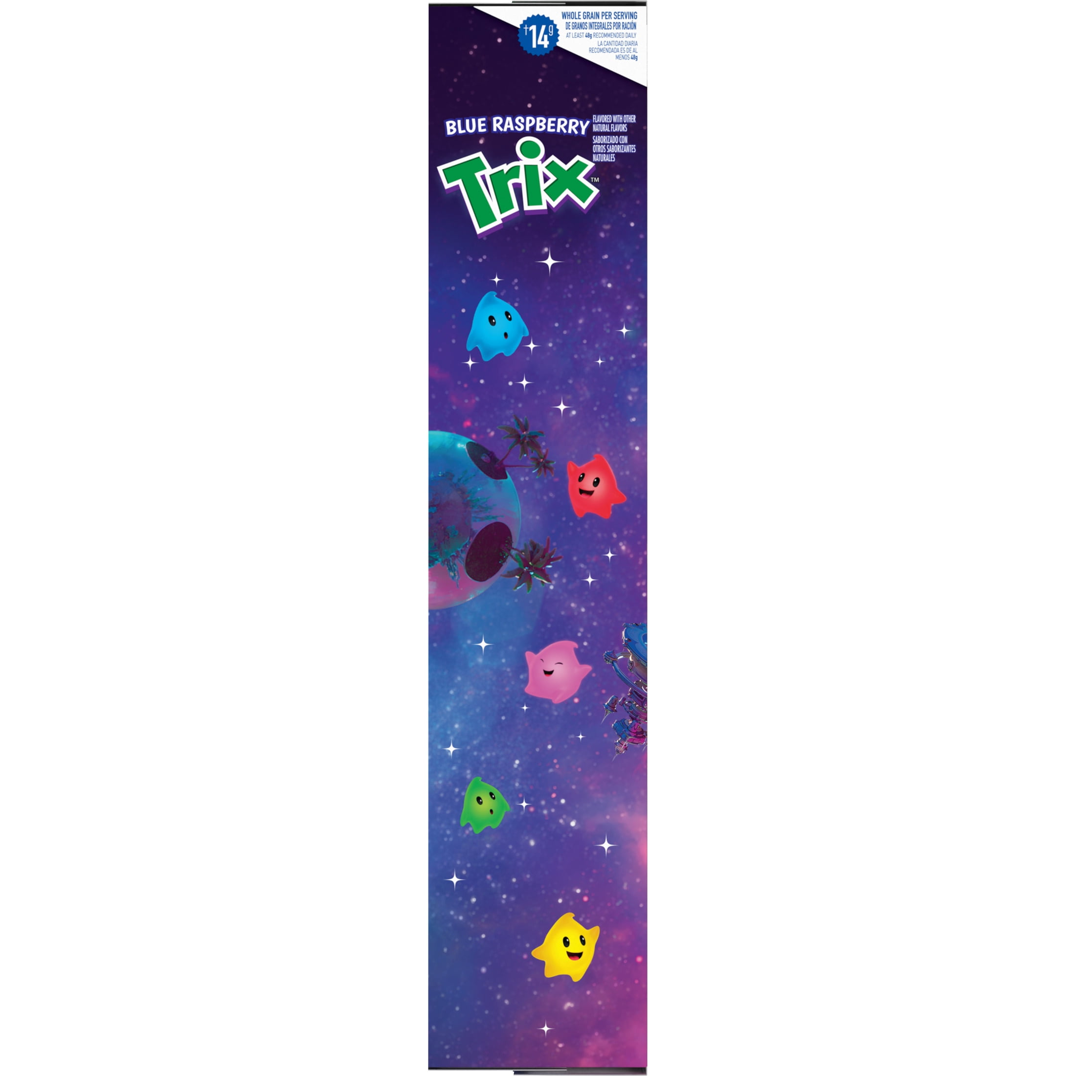Trix Breakfast Cereal, Blue Raspberry, The Super Mario Galaxy Movie, Family Size, 16.6 oz