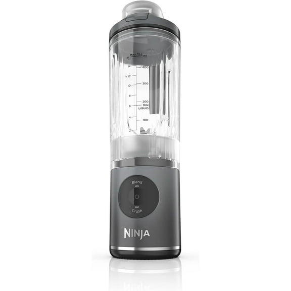 Restored Ninja BC200GY Blast Max Personal Cordless Blender, 3 Programs, 20 oz. Twist & Go Vessel, Gray (Refurbished)