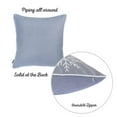 thumbnail image 2 of Set of 2 18" Christmas Snowflakes Throw Pillow Cover in Grey, 2 of 6
