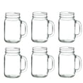 thumbnail image 2 of Juego de 6 Tarros Vasos Frascos tipo Mason Jar Liso Vintage Vidrio 480ml Transparente para Bebidas y Alimentos VITTORI, 2 of 5