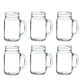 thumbnail image 2 of Juego de 6 Tarros Vasos Frascos tipo Mason Jar Liso Vintage Vidrio 480ml Transparente para Bebidas y Alimentos VITTORI, 2 of 5