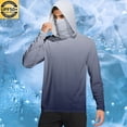 thumbnail image 2 of zfhfof Sun Protection Shirts for Men with Mask UPF 50+ Fishing T-Shirt Tops Lightweight Long Sleeve UV Rash Guard Hoodies, 2 of 7