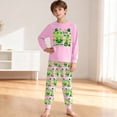 thumbnail image 2 of 67 Six Seven Letter Outfits Set For Kids Outfits Set Casual Girls 67 Doodle Print Long Sleeve Homewear Soft Two Piece Sleepwear Light Pink 4-5 Years, 2 of 9