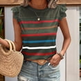 thumbnail image 7 of Drses Womens Summer Crewneck Tank Tops Casual Ruffle Sleeveless Tops Shirts, 7 of 7