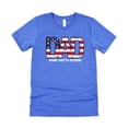 thumbnail image 3 of Patriotic Flag Dad Shirt for Men Funny Man Myth Legend T-Shirt for Dad Heather Blue Shirt Adult Medium, 3 of 5