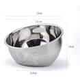 thumbnail image 2 of BESTYASH Colador De Acero Inoxidable 304 Para Cocina Con Drenaje Y Plateado, 2 of 6