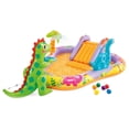 thumbnail image 1 of INTEX Dino Park Inflatable Kiddie Pool, Kids Play Center w/ Sprayer, Slide, & Splash Pad, 1 of 8