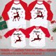 thumbnail image 3 of Ropa a juego con estampado de ciervos para la familia, camiseta navideña para mamá, papá, hija e hijo, ropa de fiesta, atuendo familiar de manga larga, tops, 3 of 5