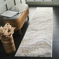 thumbnail image 2 of SAFAVIEH Palma Lucas Abstract Runner Rug, Beige/Light Grey, 2'2" x 5', 2 of 9