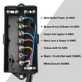 thumbnail image 2 of XUKEY 4 FT 7 Way Plug Trailer Cord 7-Pole Inline Junction Box 7 Pin Wiring Harness Kit, 2 of 6