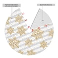 thumbnail image 2 of Sikiie Gold Snowflake 30-48 inches {designName} Print Christmas Tree Skirt Snowman Xmas Tree Skirt with Edge Christmas Decorations for Holiday Party-30", 2 of 7