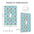 thumbnail image 3 of KLL Flamingos And Tropical Plants Pattern Electrical Outlet Covers, 3" x 5" 1 Pack Electric Receptacle Plug Covers for Decorator Receptacle Outlet & Switch-Style T, 3 of 6