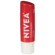 NIVEA Strawberry Lip Care - Tinted Lip Balm for Beautiful, Soft Lips, 0.17 Oz.