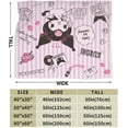 thumbnail image 4 of Kawaii Throw Blanket Anime Collage Blanket Throw Blanket Kuromis Soft Micro Fleece Fuzzy Travel Blanket for Bedroom Living Room Couch Office Car Gift for Women Men All Season 40x30 in, 4 of 18