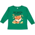 thumbnail image 3 of Inktastic My Safta Loves Me Little Fox Boys or Girls Long Sleeve Toddler T-Shirt, 3 of 5