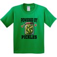 thumbnail image 3 of Inktastic Pickle Lover Funny Powered by Pickles Youth T-Shirt, 3 of 5