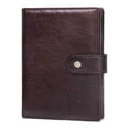 thumbnail image 4 of Cartera de almacenamiento Qarigey para hombre y mujer de cuero plegable con cierre de cremallera negro, 4 of 6