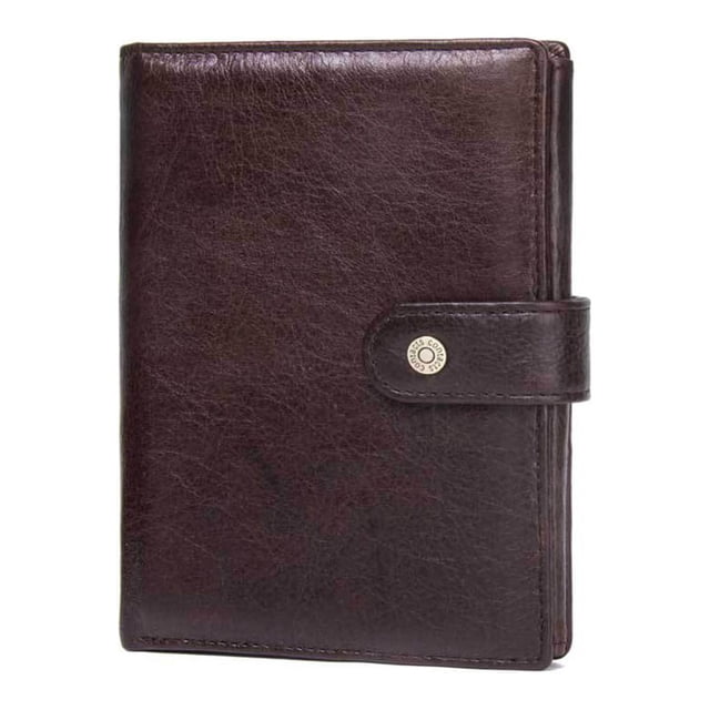 Sonducket Monedero plegable de cuero para hombre y mujer, cierre de cremallera, bolsillo para monedas, pasaporte, monedero, tarjetero, regalo, Type3 NO3
