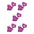 thumbnail image 3 of kurtrusly 50pack/lot Low Maintenance Artificial Decorations Orchids For Wide Range Of purple red 5Set, 3 of 6