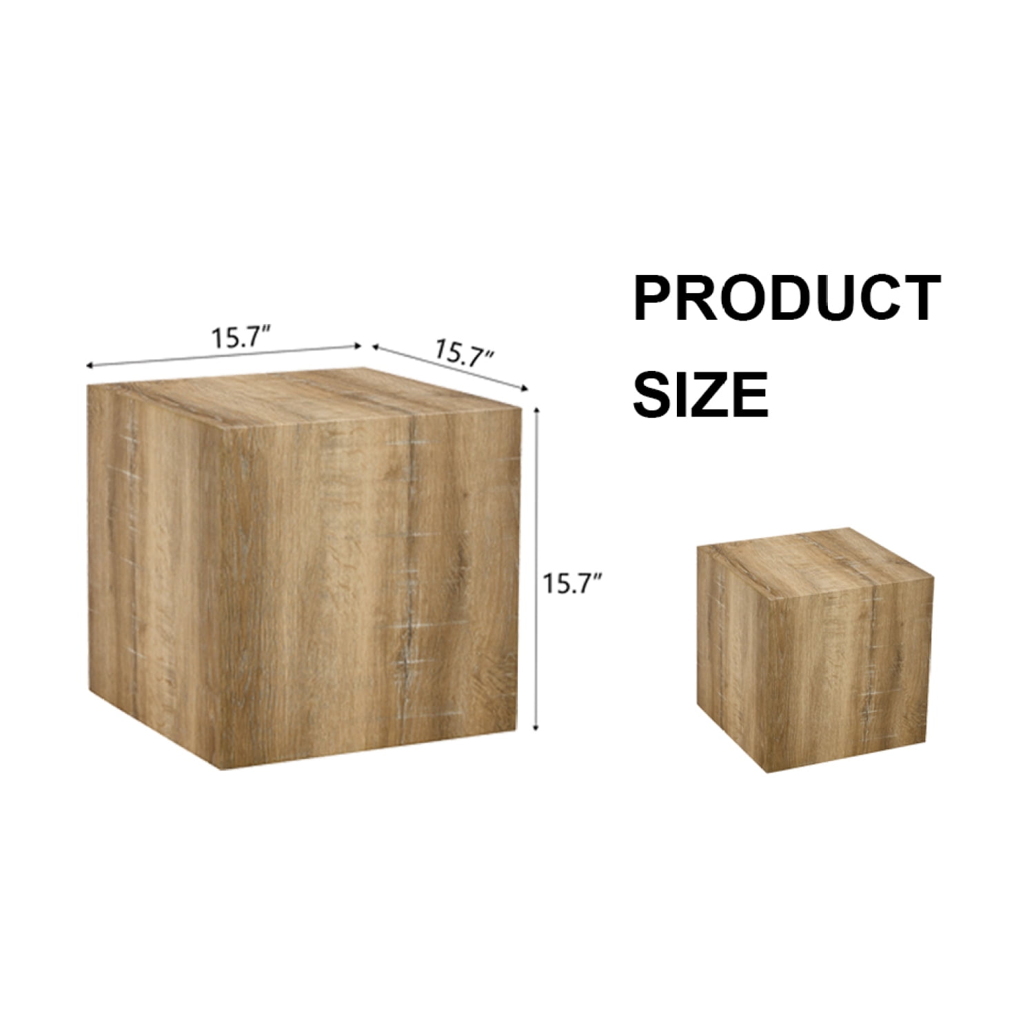 Modern MDF Coffee Table with Natural Wood Texture