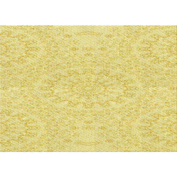 Ahgly Company Machine Washable Indoor Rectangle Transitional Golden Brown Yellow Area Rugs, 2' x 4'