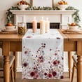 thumbnail image 2 of Table Runner 90 Inches Long for Kitchen Dining, Red Flowers Dresser Scarf Farmhouse, Dining Table Decorations for Wedding/Parties, Spring Floral Elegant Pastoral Watercolor 13 x 90 In, 2 of 8