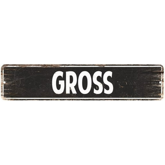 GROSS Gift Street Sign Home Decor Chic Gift 4x18 204180003250