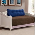 thumbnail image 1 of WOWMAX Large Bolster Triangular Reading Backrest Positioning Support Wedge Pillow Headboard for Day Bed Bunk Bed RV/Trailer with Removable Cover Deep Blue 47x8x20inch, 1 of 7