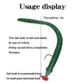 thumbnail image 3 of 6g 10cm Soft Fishing Lures - 5Pcs Bass Trout Swimbaits with Paddle Tail, 3 of 5